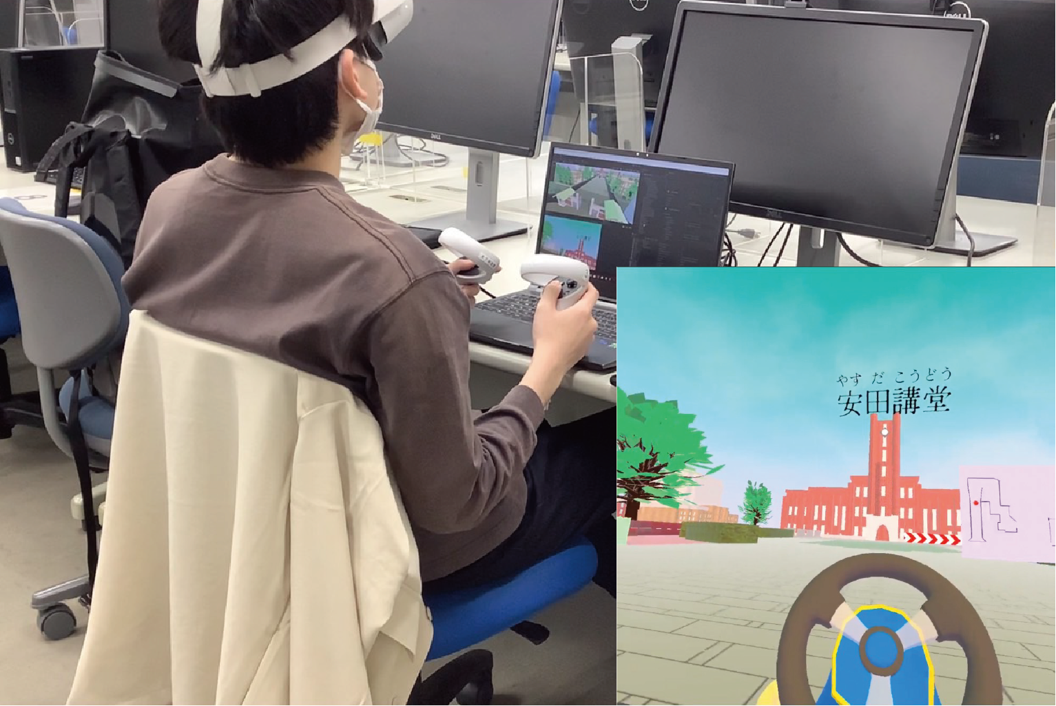 VRカーレース_制作の様子